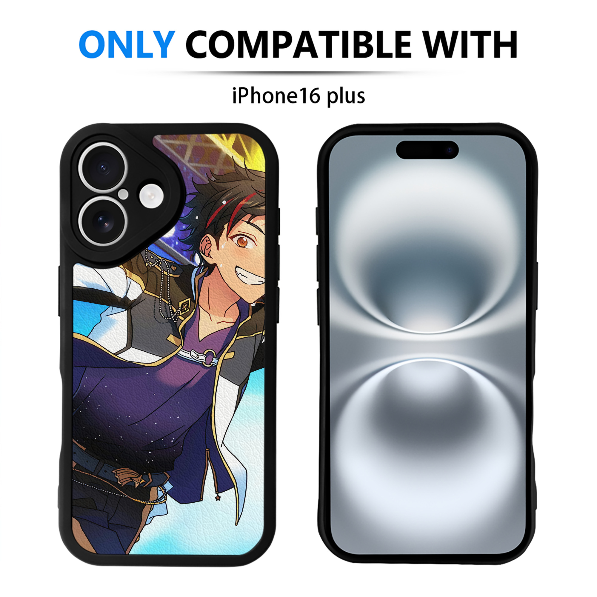 （画像用） あんさんぶるスターズ! Ensemble Stars 【iPhone 16シリーズ対応】シリコンスマホケース（レザー調） 材質：シリコン